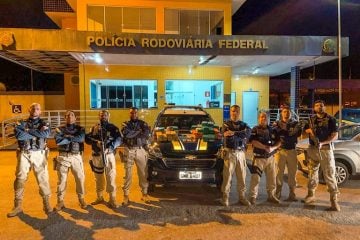 PRF apreende 70 kg de maconha durante operação em Nova Era