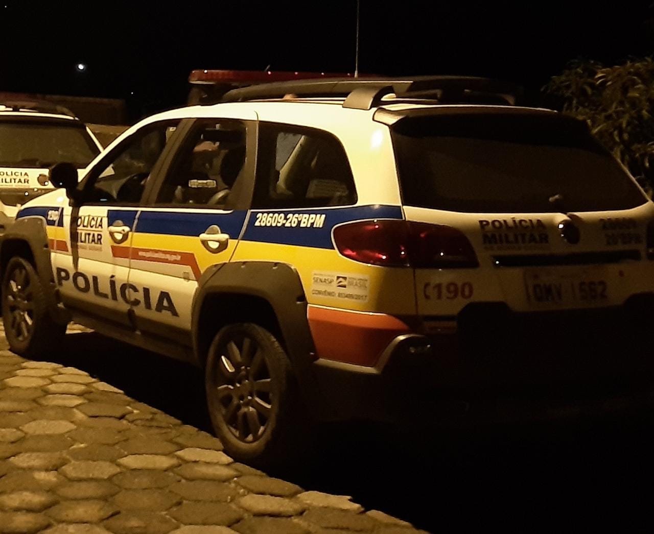 Muro de residência é atingido por tiros no Eldorado