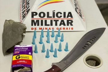 Suspeito de tráfico é preso após ameaçar o irmão em Barão de Cocais