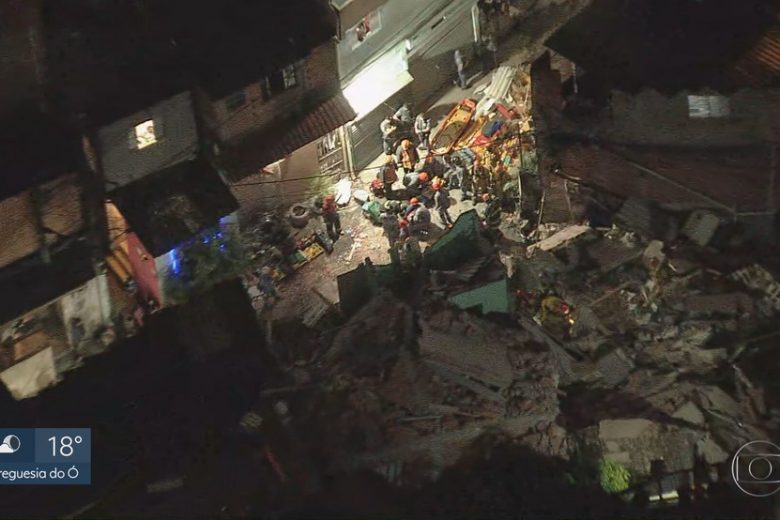 Uma pessoa morre em desabamento de sobrado em Paraisópolis