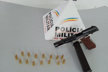 Homem é preso portando pistola calibre 9 milímetros