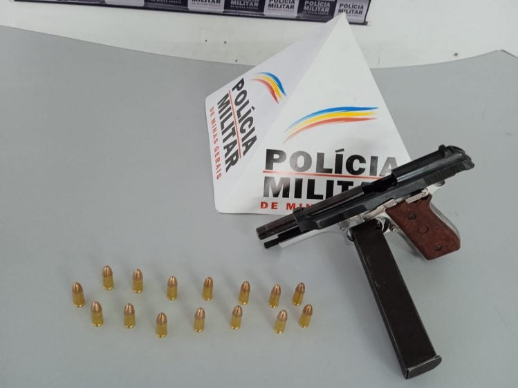 Homem é preso portando pistola calibre 9 milímetros