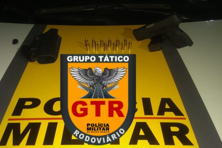 GTR apreende pistola durante operação na estrada de Nova Era