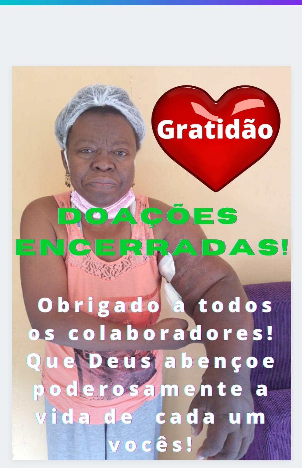 Maria Consolação se emociona com repercussão do caso e agradece