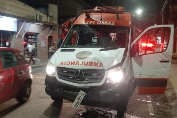 Ambulância do SAMU envolve em acidente no Caminho Novo