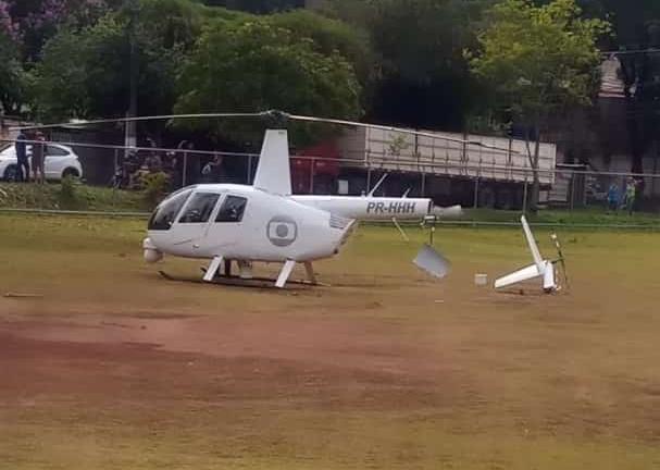 Helicóptero da Globo tem pane mecânica e faz pouso forçado em BH