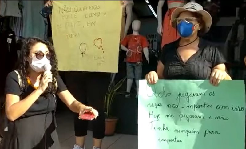 Moradores de Itabira protestam contra violência policial