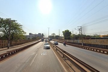 Acidente entre carreta e moto deixa uma pessoa morta, em Contagem
