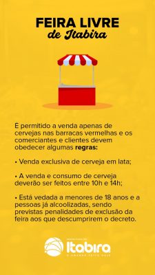 Feira Livre dos Produtores Rurais de Itabira retoma venda de cerveja neste sábado