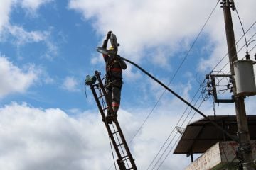 Bairro São Benedito é o oitavo local contemplado com troca de lâmpadas de LED em Monlevade