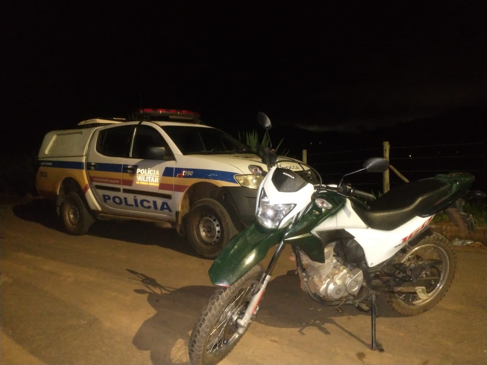 Motocicleta com placa adulterada é encontrada em Itabira