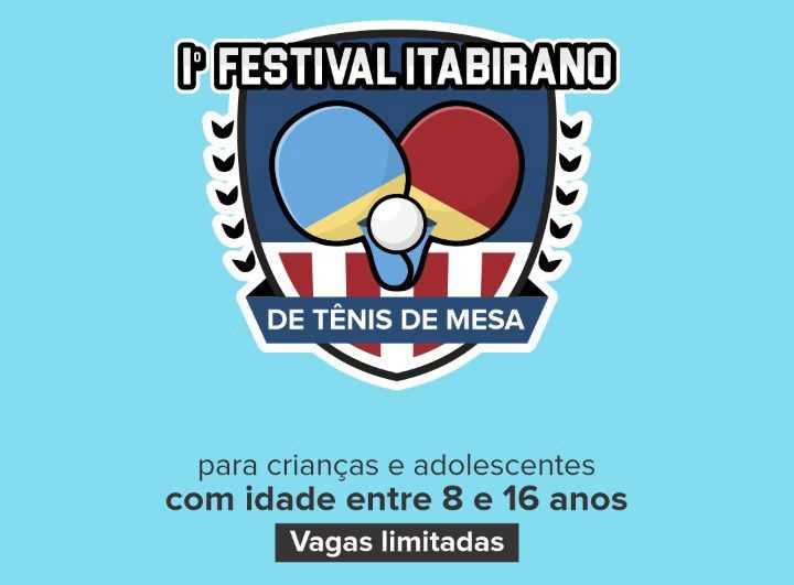 Inscrições para o 1° Festival Itabirano de Tênis de Mesa serão abertas na próxima segunda