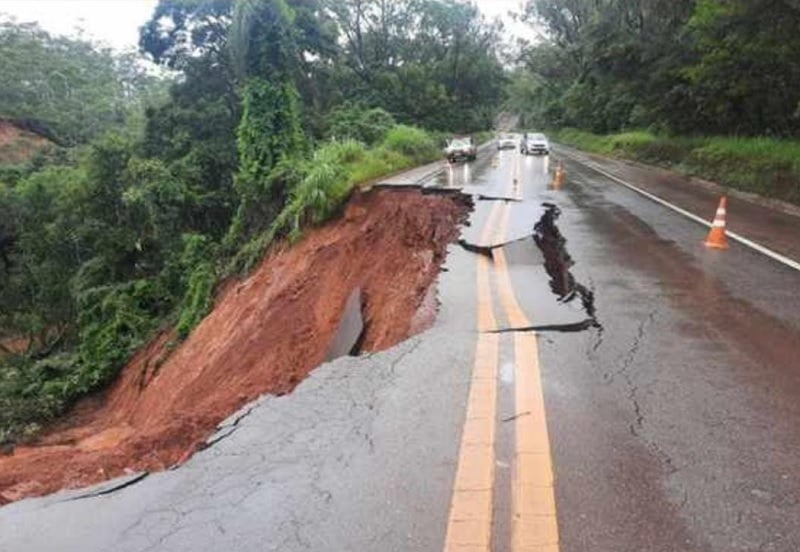 Temporais: confira todos os pontos de interdição nas rodovias mineiras