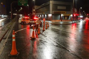 Elevado Dona Helena Greco em BH é interditado após viga ser danificada