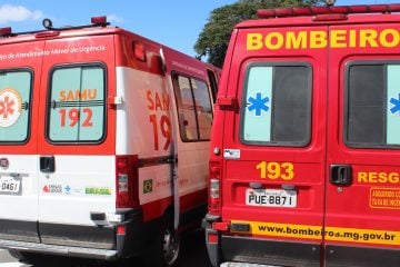 Duas pessoas são socorridas em estado grave após acidente em Itabira