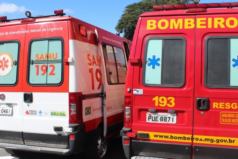 Duas pessoas são socorridas em estado grave após acidente em Itabira