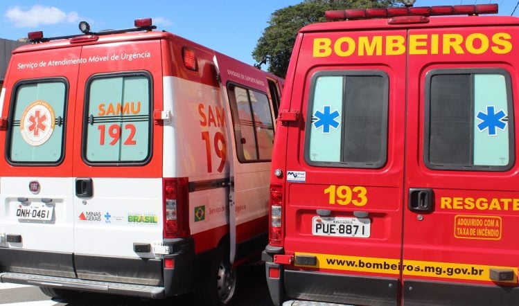 Duas pessoas são socorridas em estado grave após acidente em Itabira