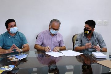 Dr. Laércio dá ordem de serviço para construção de nova ponte no bairro Santa Cruz