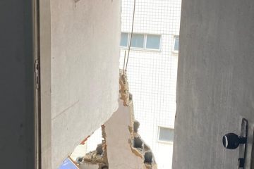 Estrutura de prédio em BH desaba parcialmente e moradores são retirados