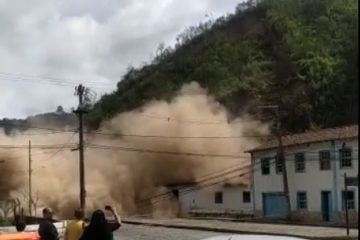 Deslizamento do Morro da Forca, em Ouro Preto, assusta moradores locais