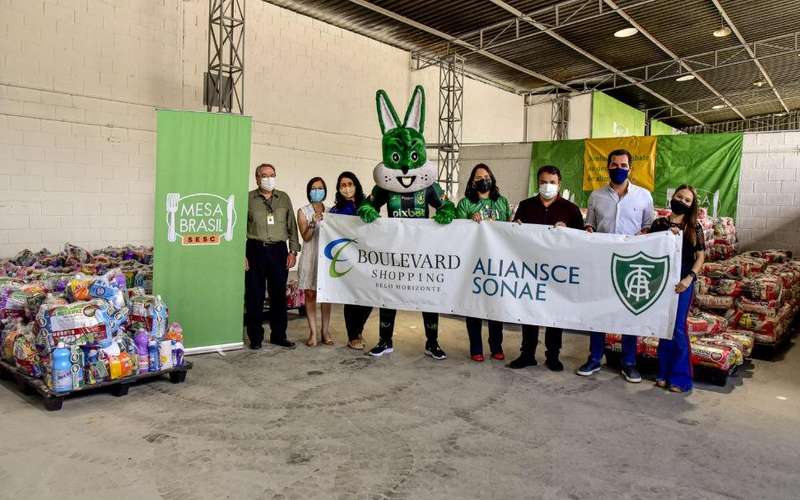 América, Sesc e Boulevard Shopping entregam doações para vítimas das chuvas