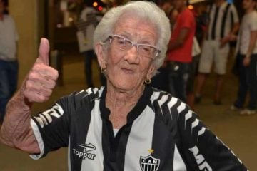 ‘Vovó do Galo’, torcedora-símbolo do Atlético, morre aos 101 anos