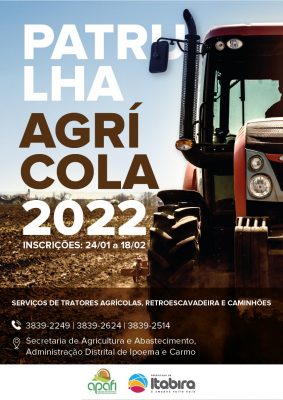 Itabira: Patrulha Agrícola abre inscrições para o primeiro semestre de 2022
