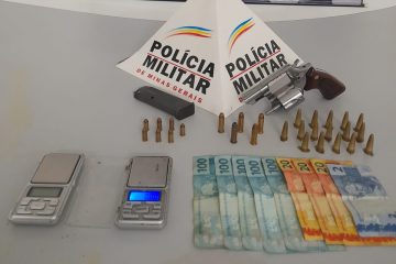Homem é preso com revólver e droga no bairro Bela Vista