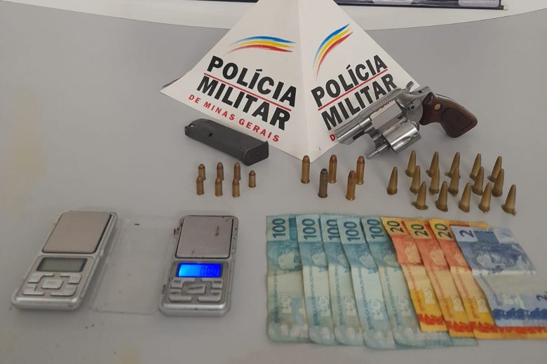 Homem é preso com revólver e droga no bairro Bela Vista