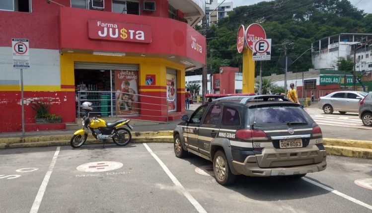 PM detém suspeito de arrombar farmácia durante a madrugada em Itabira