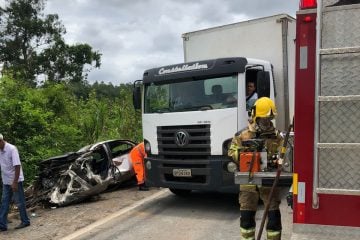 Colisão frontal deixa um morto e três feridos na BR-381, em Ipatinga