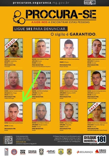 Foragido da Justiça é preso na MGC 135, em Curvelo