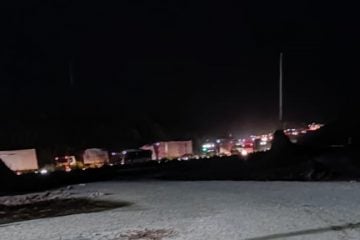 Trânsito segue congestionado na noite desta terça na BR-381, em Bom Jesus do Amparo