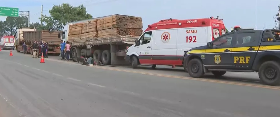 Motociclista morre em acidente na BR-381, em Sabará