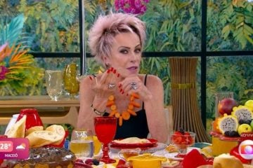 Ana Maria Braga usa colar de cenoura em protesto ao preço do legume
