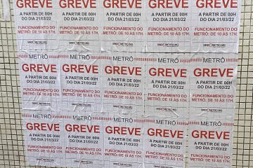Greve em BH: metrô não funciona em horários de pico nesta segunda-feira