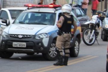 Ciclista fica ferido ao ser atingido por motocicleta em Itabira
