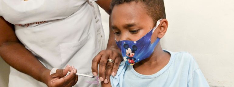 Vacinação infantil avança com a entrega de mais 163 mil doses de Pfizer