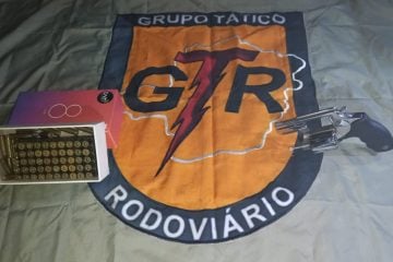 Grupo Tático Rodoviário apreende revólver durante operação em Itabira