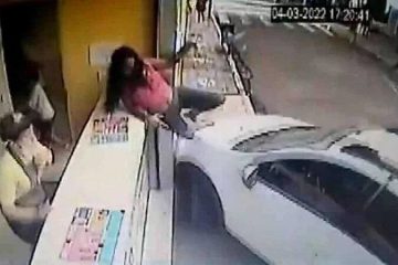 Por milímetro, jovem escapa de atropelamento: veja o vídeo