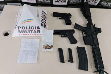 Dupla que planejava assaltos na avenida Castelo Branco é presa com armas falsas
