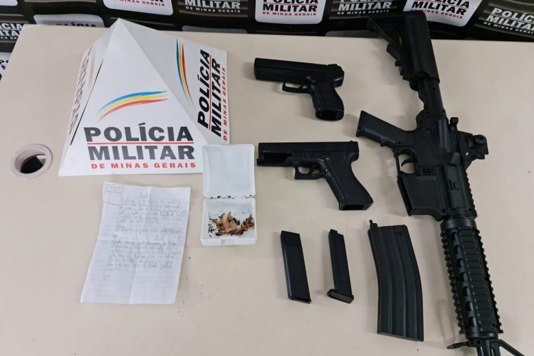Dupla que planejava assaltos na avenida Castelo Branco é presa com armas falsas