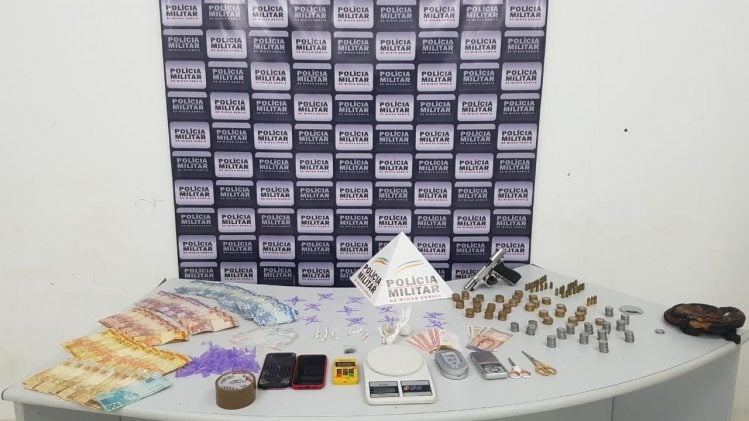 PM apreende arma, munições e drogas no bairro Bethânia