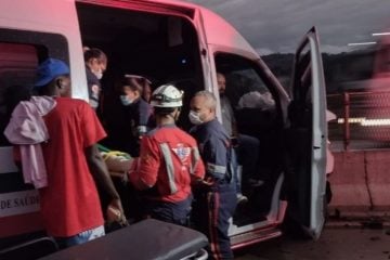 Quatro pessoas ficam feridas em acidente na BR-381