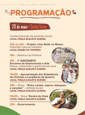 Começa nesta sexta-feira o 1º Festival da Cultura Tropeira, em Ipoema