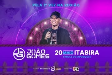 João Gomes: saiba tudo sobre o show do artista em Itabira!