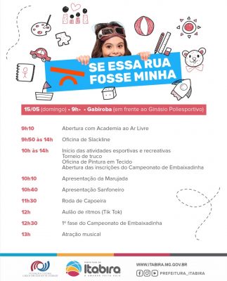 Bairro Gabiroba recebe a 2ª edição do programa “Se Essa Rua Fosse Minha” no domingo