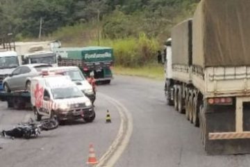 Dois acidentes causam congestionamento na BR-381, em São Gonçalo do Rio Abaixo
