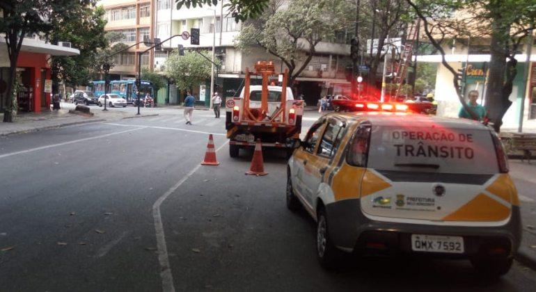 Para evitar furtos de cabeamento, BHTrans troca cabos de semáforos