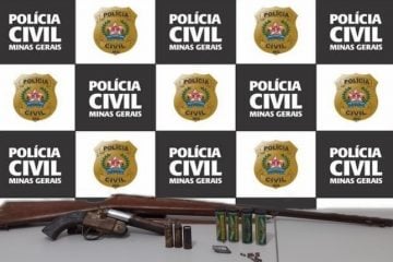 Investigado por stalking é preso pela PCMG com armas de fogo em Ervália